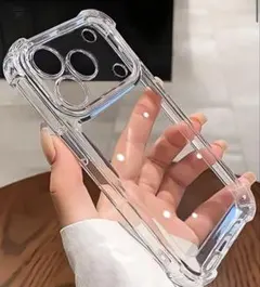 iPhone13promax用 クリアケース 耐衝撃 透明【値下げ中】