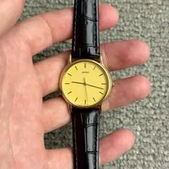 稼働90s vintage seiko シャリオ ゴールド メンズ腕時計qz