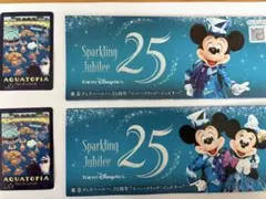 東京ディズニーシー25周年 リーフレット ステッカー リゾートライン