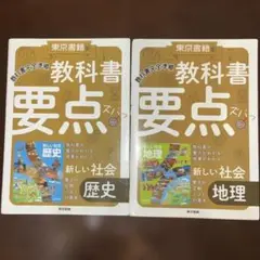 教科書 要点シリーズ 歴史 地理 2冊セット