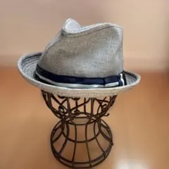 パパ様 専用☆ビームス☆メンズハット　チェック柄　グレー☆美品