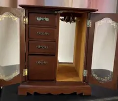 アンティーク　ヴィンテージ　ジュエリーボックス　猫脚　オルゴール　古道具　木製