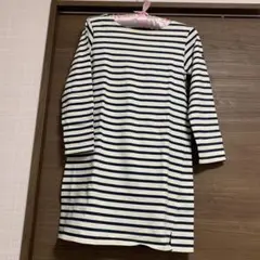 Löytää ストライプ 五分袖チュニック M