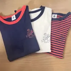 PETIT BATEAU プチバトーTシャツ 3枚セット 8ans/126cm