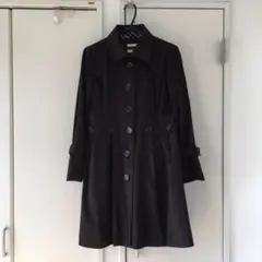 【IMAGE】Aライン ロング コート ブラックのサムネイル