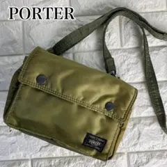 PORTER ポーター　タンカー　ショルダーバッグ　セージグリーン　ロゴ