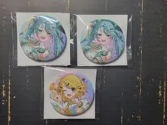 プロセカ　5周年感謝祭　缶バッチ　初音ミク、鏡音リン