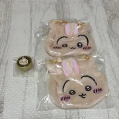 ちいかわ おかお巾着② 手作りおやつチャーム うさぎセット