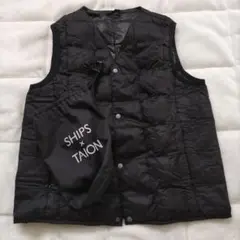 【kids】SHIPS✕TAION インナーダウンベスト　黒