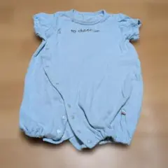 水色ロンパース 50-60cm