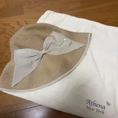 新品タグ付 Athena New York リボンハット ラベンダー UVカット - メルカリ