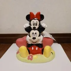 (新品未使用タグ付き)Disney◆ミッキー＆ミニー◆陶器