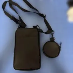 Standard Products 丸型ポーチ付きショルダーバッグ　ブラック