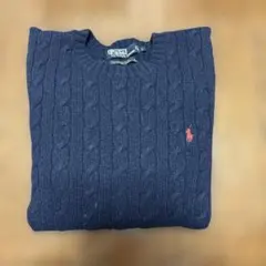 Polo Ralph Lauren ネイビー ケーブルニットセーター