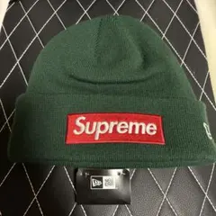 Supreme ニューエラ　ボックスロゴビーニー　ダークパイン　22fw