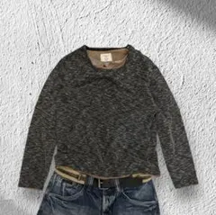 y2k archive 00s layered l/s tee cut sew