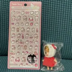 幸あれ！様専用ぷちリカちゃんとボンボンドロップシールミニピンクのセット