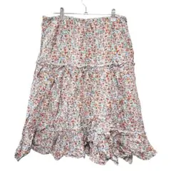 即購入可❕⭕️総柄　花柄　スカート　フラワープリント フレアスカート