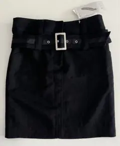 【新品・未使用】タグ付き 黒 タイトスカート M ベルト付き D.R.T.