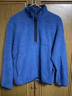 UNIQLO ハーフジップ フリースジャケット ブルー XS