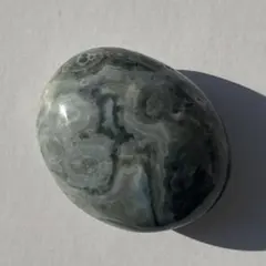 オーシャンジャスパー パーム ブルーグリーン系 天然石 置物 握り石