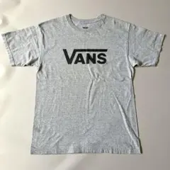 VANS ヴァンズ グレー ロゴプリント 半袖 クルーネックTシャツ M 古着のサムネイル