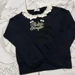 美品♡Shirley Temple ♡黒 トップス長袖カットソー♡１４０