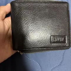 EDWIN 二つ折り財布 ラウンドファスナー ブラックのサムネイル
