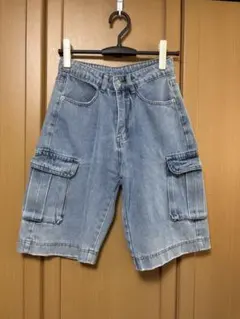 SHEIN カーゴデニムショートパンツ