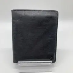 DAKS ブラック 二つ折り財布 合成皮革