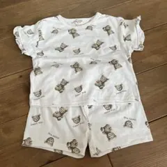 クマ柄 Tシャツとショートパンツ セット 95