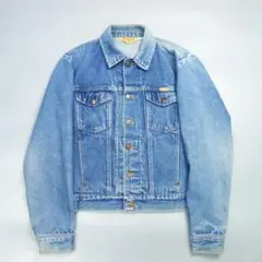 ビンテージ USA製 リー Lee デニムジャケット 70s 80s 70s Lee × TEREX × GM 220-J Size 42 デニムジャケット USA