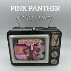 ピンクパンサー＊マルチ缶ケース テレビ型 PINK PANTHER【未使用】