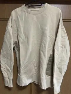 UNIVERSAL OVERALL ベージュ クルーネック トレーナー オレンジ