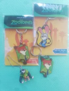 ズートピア　ニック　ジュディ　フラッシュ　キーホルダー