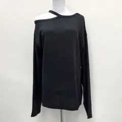 No5222 カットアウト トップス ニットソー 肩出し 肌見せ トレンド