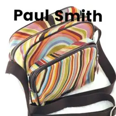 PaulSmith ポールスミス ストライプ ショルダーバッグ キャンバス