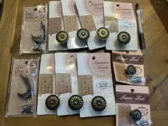 アールグレイさん専用ブロンズ 花模様 引き出しのツマミ　リメイク用セット