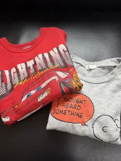 2枚セット　ピーナッツ　ベビードール　キッズシャツ　長袖　トレーナー　サイズ90