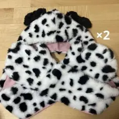 ２セット　ディズニー　マフラーキャップ　101匹わんちゃん　年末値引中