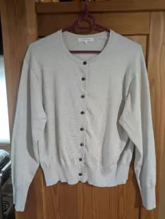 GLOBAL WORKグローバルワーク シルバーラメカーディガン