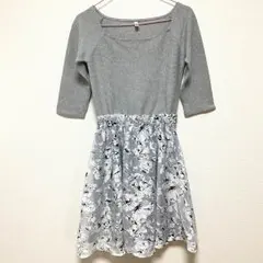 ROYALPARTY 花柄ドッキングワンピース