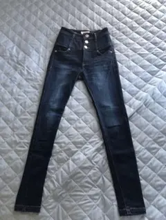 EMODA エモダ ELDER NUDE ハイウエストデニム 0 ヌード idg