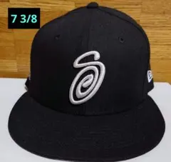 ★ほぼ未使用 完売品★STUSSY×NEWERA ステューシー NY 7 1/8 STUSSY（ステューシー） キャップ 帽子 ニューエラ Authentic コラボ