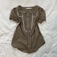 REKISAMI レキサミ 襟付きレースブラウス Terracotta サイズ1 - メルカリ