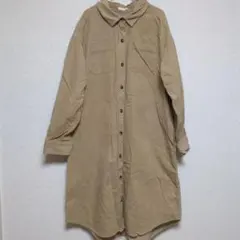 ジーユー　コーデュロイシャツワンピース　150