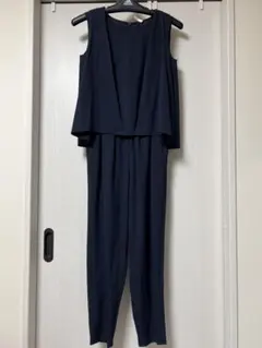 【BEAMS】ネイビー ノースリーブ オールインワン（クリーニング済）