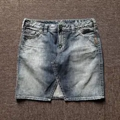 00s SILVER JEANS デニム ミニスカート Y2K 平成ギャル　ML