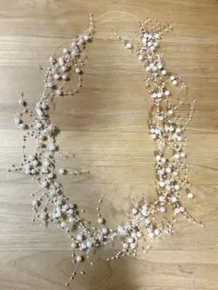 《美品》パール　ヘッドアクセサリー、ヘッドドレス