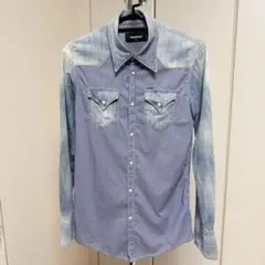 DSQUARED2 ディースクエアード デニムシャツ・長袖・チェック柄